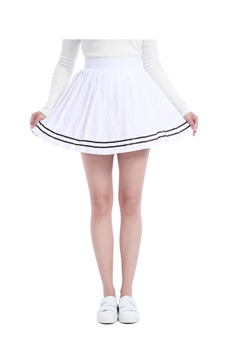 Cosplay Store Japan High School Pleated Skirt Dress - Solid Sweet Style