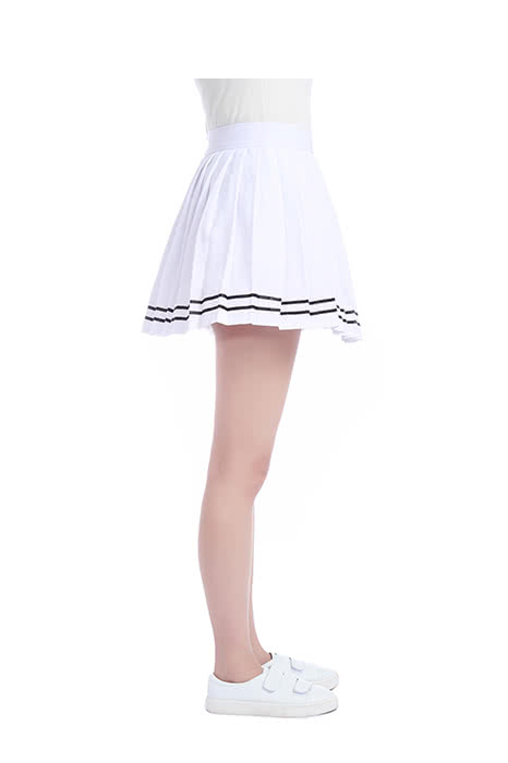 Cosplay Store Japan High School Pleated Skirt Dress - Solid Sweet Style