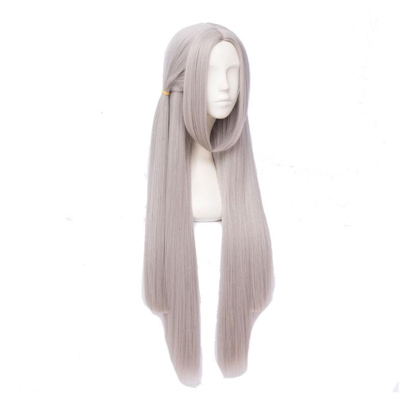 Fire Emblem Three Houses Edelgard Silver Grey Long Straight Cosplay Wig - 100cm Synthetic High Temp Fiber