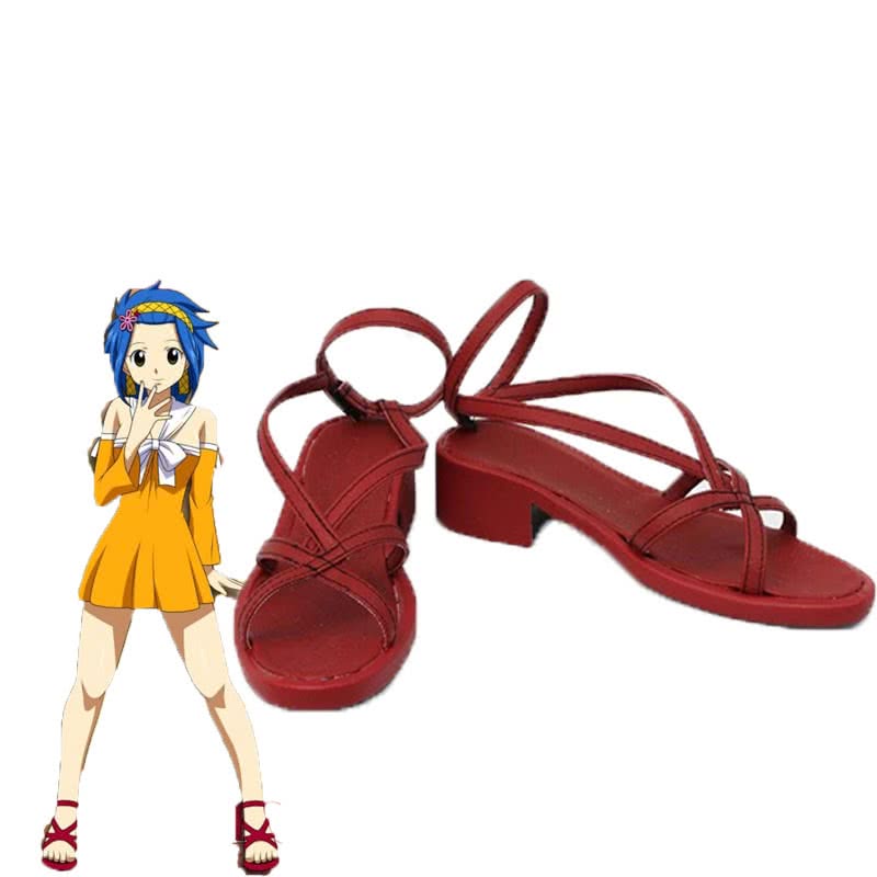OROCOSPLAY Levy Mcgarden Red Cosplay Shoes - Fairy Tail