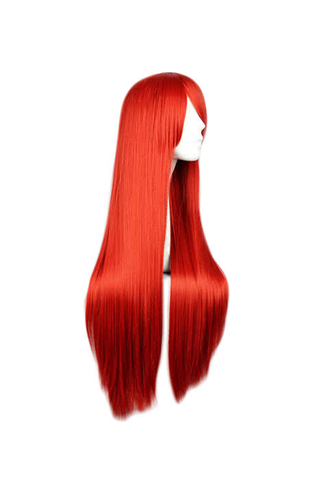 Fairy Tail Erza Scarlet Long Red Straight Cosplay Wig - 80cm Heat Resistant Fiber