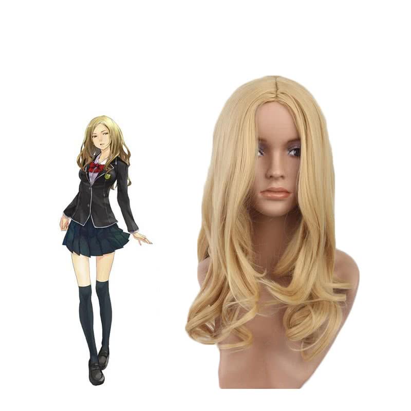 OROCOSPLAY Kuhouin Arisa Cosplay Wig - Guilty Crown Golden 45cm