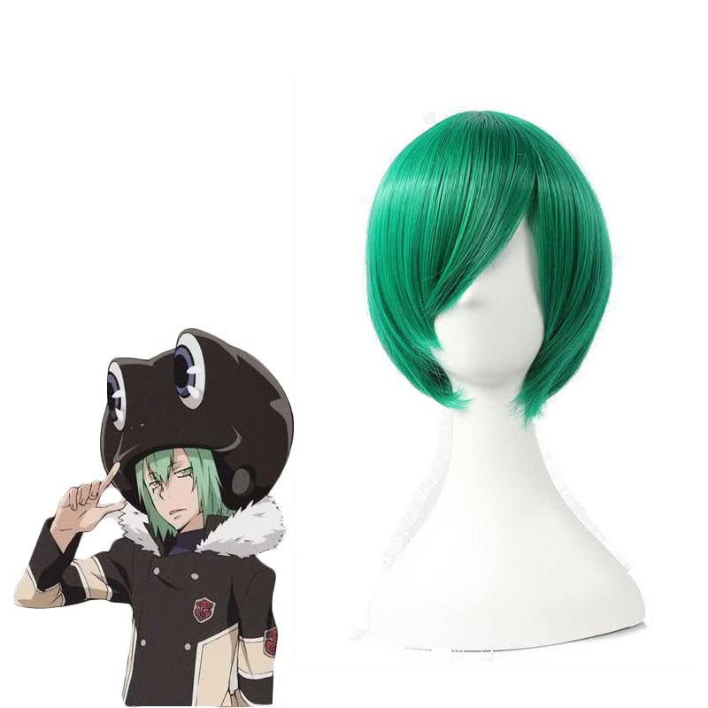 OROCOSPLAY Fran Medium Cosplay Wig - Hitman Reborn Green Heat Resistant Fiber