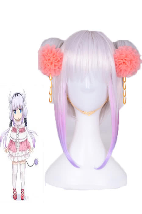 OROCOSPLAY Kanna Kobayashi White Short Straight Wig - Miss Kobayashi's Dragon Maid