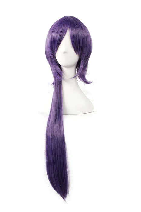 Hakuouki Saitou Hajime Long Purple Cosplay Wig - 95cm Heat Resistant Fiber
