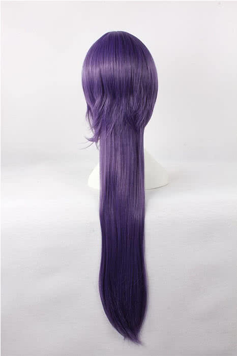 Hakuouki Saitou Hajime Long Purple Cosplay Wig - 95cm Heat Resistant Fiber