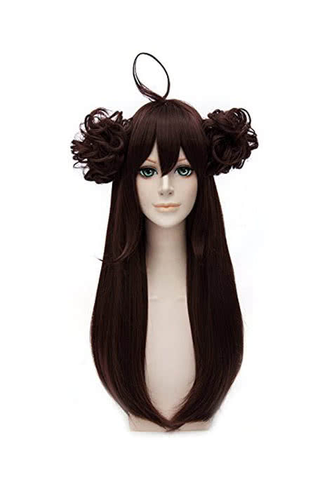 Kantai Collection Kongou Long Brown Straight Cosplay Wig - 65cm Heat Resistant Fiber