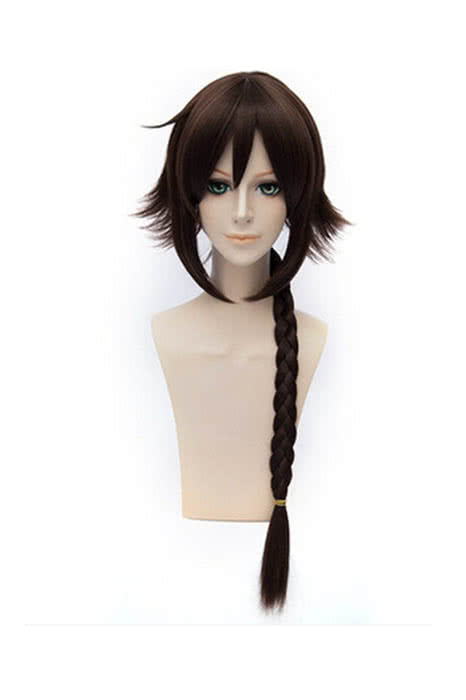 Kantai Collection Shigure Long Brown Braid Cosplay Wig - 60cm Heat Resistant Fiber