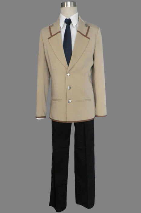 Angel Beats Yuzuru Otonashi Cosplay Costume - Khaki Uniform Full Set