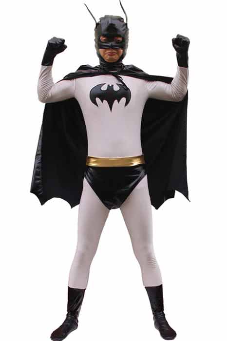 The Dark Knight Rises Batman Full Set Cosplay Costume - Cloak Jumpsuit Belt Underpants
