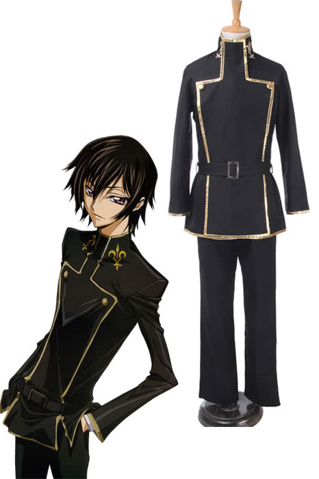 OROCOSPLAY Lelouch Lamperouge Black Uniform Costume - Code Geass