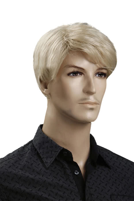 OROCOSPLAY Blonde Short Fashion Wig - 25cm Kanekalon Synthetic Men's Hair