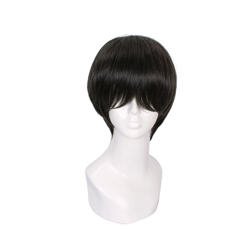 OROCOSPLAY Black Short Straight Men Fashion Wig - 25cm Heat Resistant Lace Front