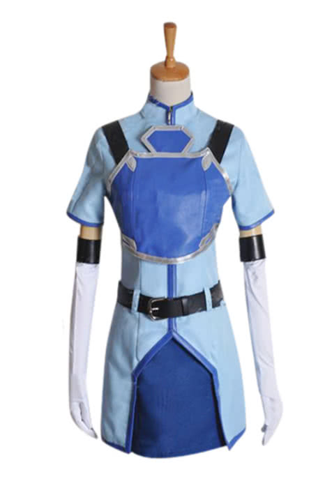 Sword Art Online Sachi Full Set Cosplay Costume - Dress Belt Gloves Breastplate