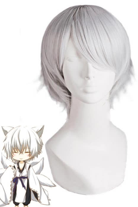 Rolecos Miketsukami Soushi Cosplay Wig - Inu x Boku SS Silver Grey 30cm