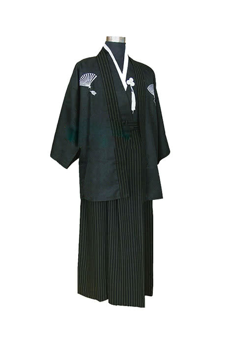 Vintage Skirt Traditional Samurai Costume - Japanese Cosplay Shirt Coat Dress Set