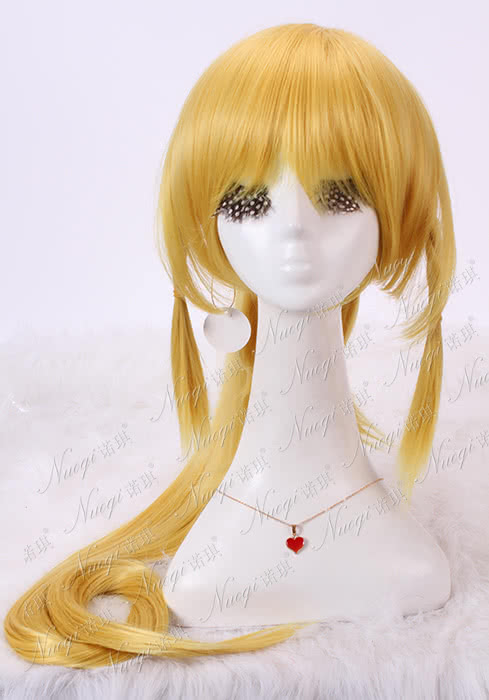 Sword Art Online ALO Long Golden Ponytail Cosplay Wig - 110cm Heat Resistant Fiber for Parties