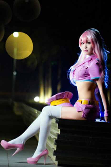Rolecos Super Sonico Police Cosplay Costume - Space-Time
