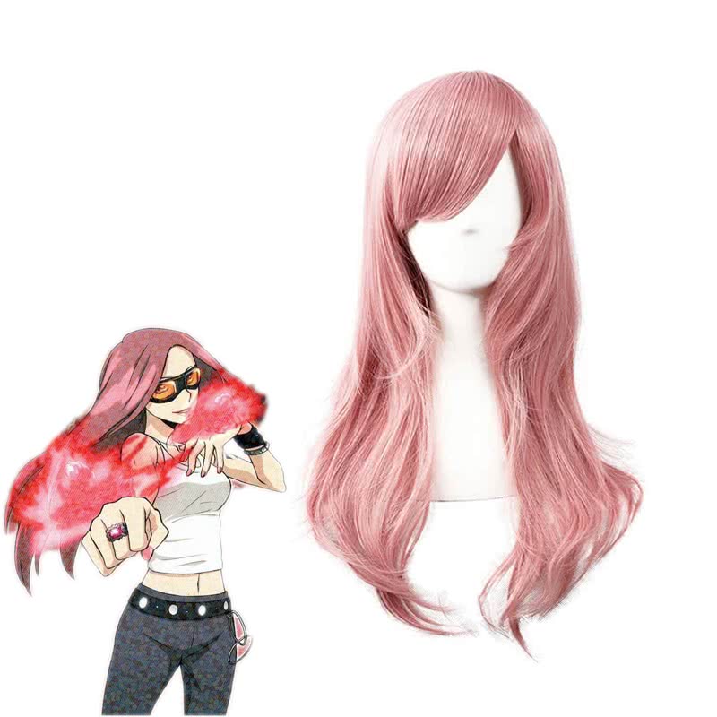 Hitman Reborn Bianchi Long Pink Straight Cosplay Wig - 65cm Heat Resistant Fiber