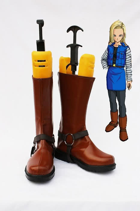 OROCOSPLAY Cyborg 18 Brown Cosplay Boots - Dragon Ball Z