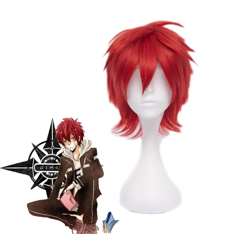 OROCOSPLAY Kozato Enma Short Cosplay Wig - Hitman Reborn Red Heat Resistant Fiber