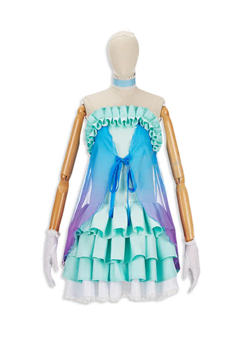 High Quality Anime Costumes Maki Nishikino Green Cosplay Dress - Love Live Yume No Tobira