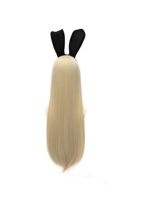 Kantai Collection Shimakaze Long Golden Straight Cosplay Wig - 80cm Heat Resistant Fiber