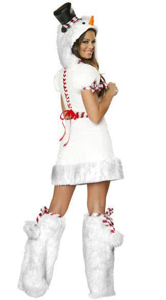 White Christmas Penguin Costume - Sexy Snowman Dress for Women