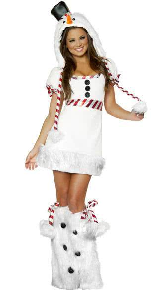 White Christmas Penguin Costume - Sexy Snowman Dress for Women