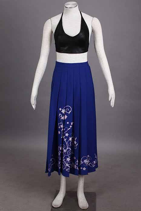 Final Fantasy Yuna White and Blue Cosplay Costume - Complete Accessory Set