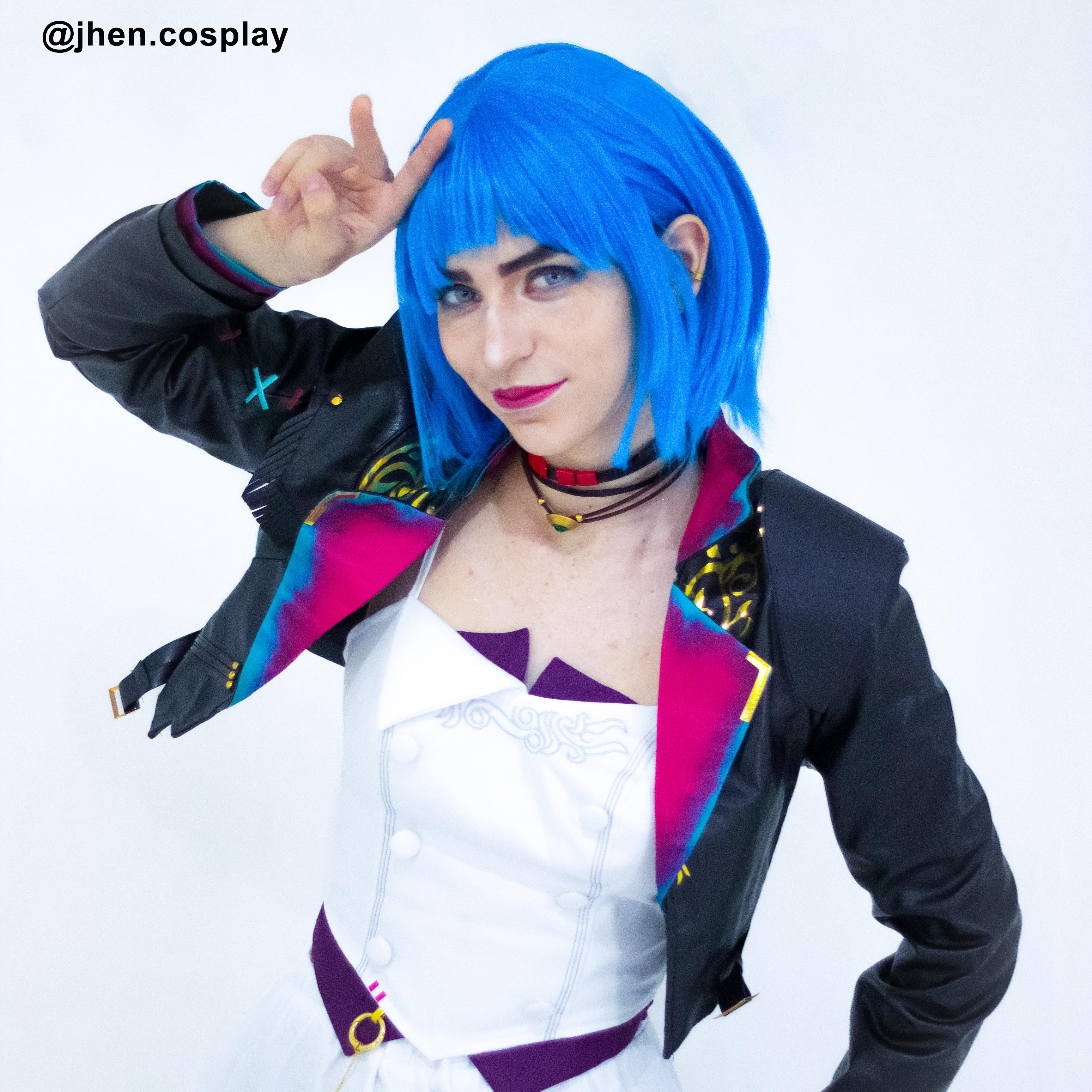 High Quality Anime Costumes Jinx Arcane Powder Dress Costume - League of Legends