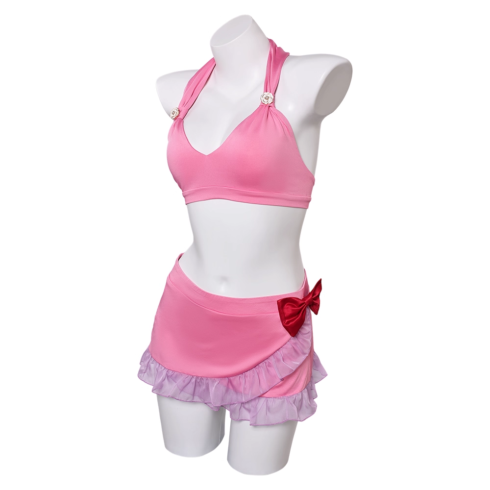 OROCOSPLAY Aerith Swimsuit Cosplay - FF7 Pink Edition