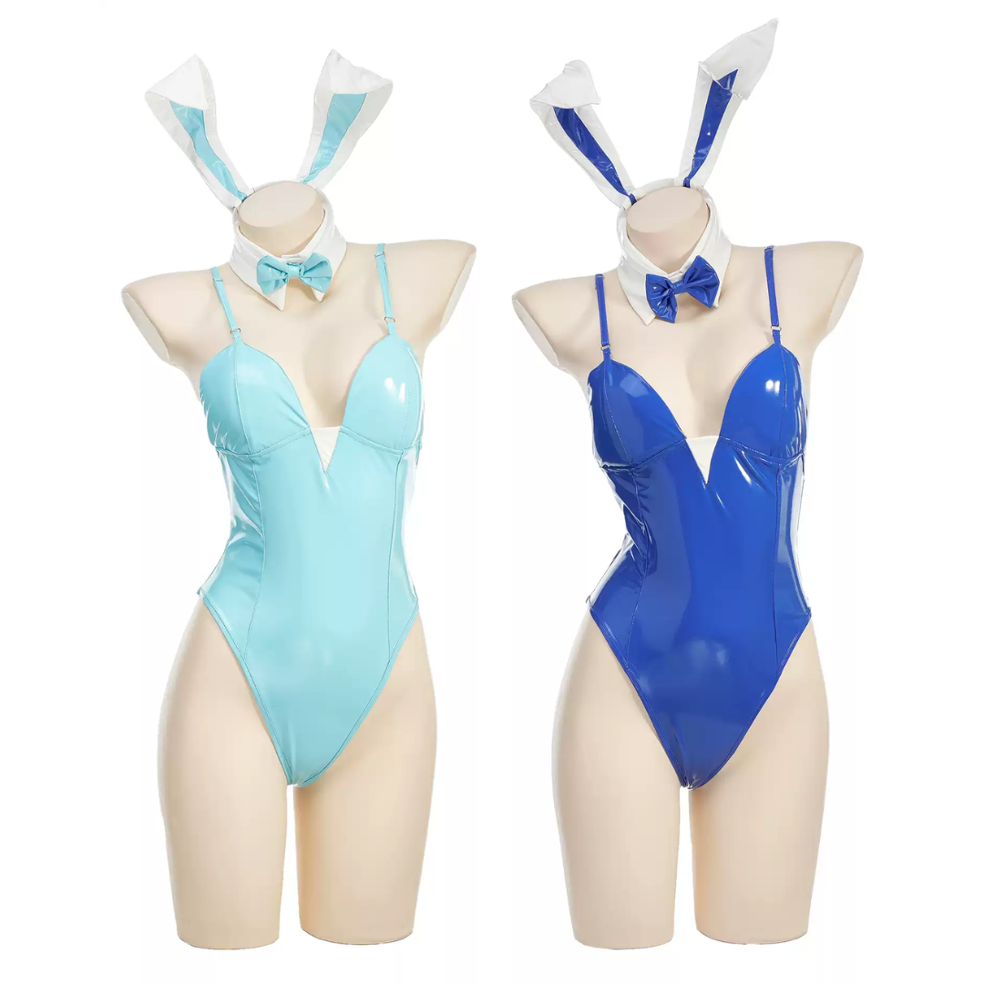 OROCOSPLAY Blue Bunny Bodysuit Sexy Cosplay Costume - Blue Archive