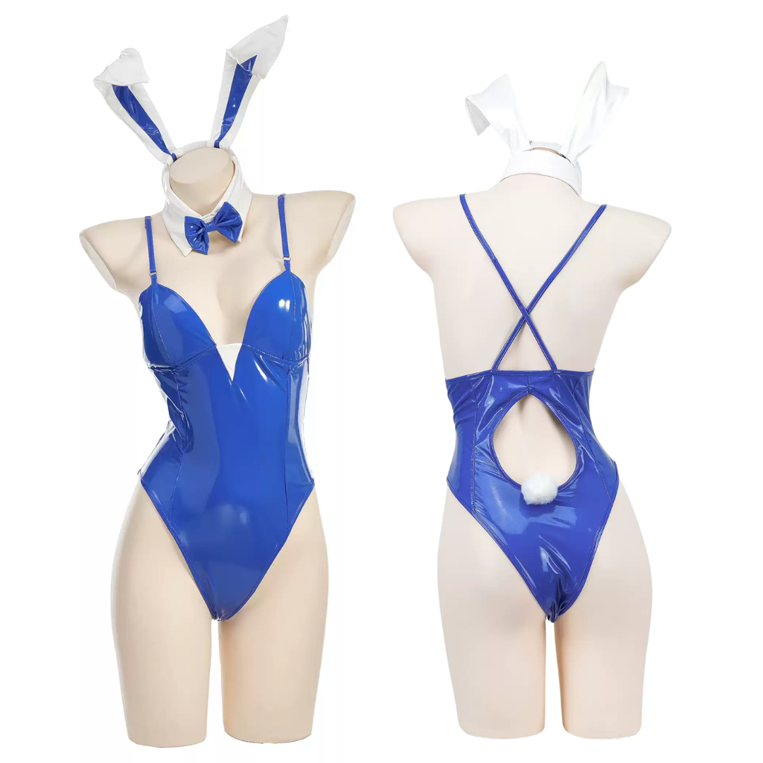 OROCOSPLAY Blue Bunny Bodysuit Sexy Cosplay Costume - Blue Archive