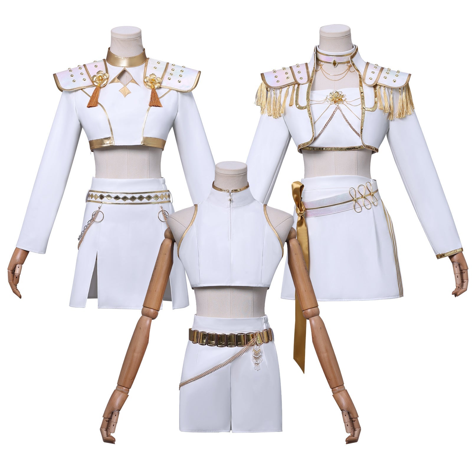 Rolecos Kpop Girl White Outfit - Demon Hunters Costume