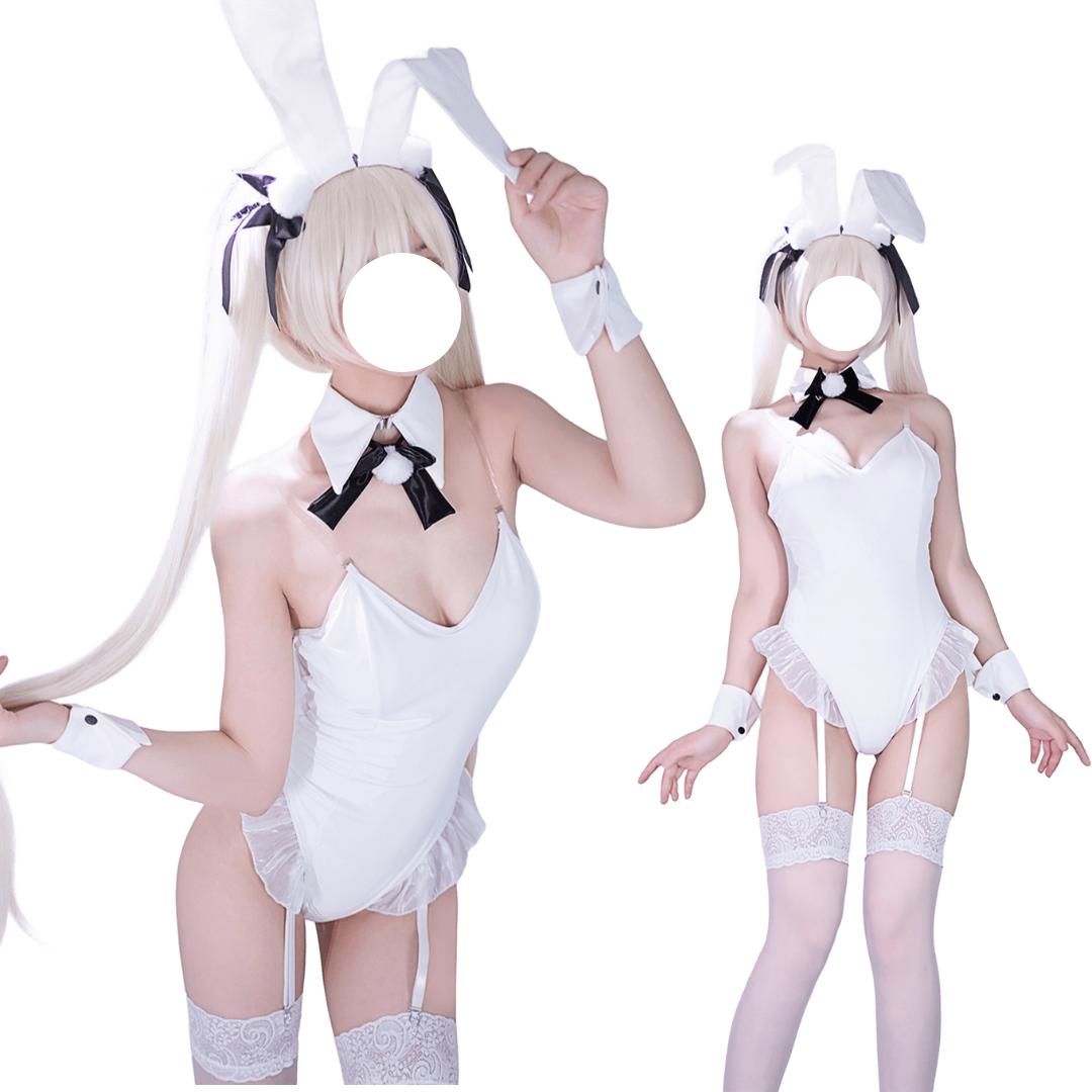 Rolecos Angelic White Bunny Suit - Sexy Cosplay