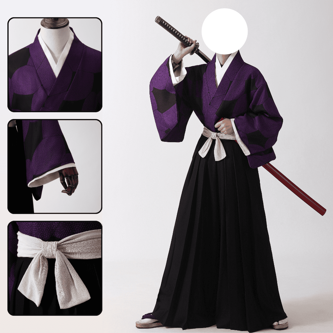 Rolecos Kokushibo Cosplay Costume - Slayer Anime