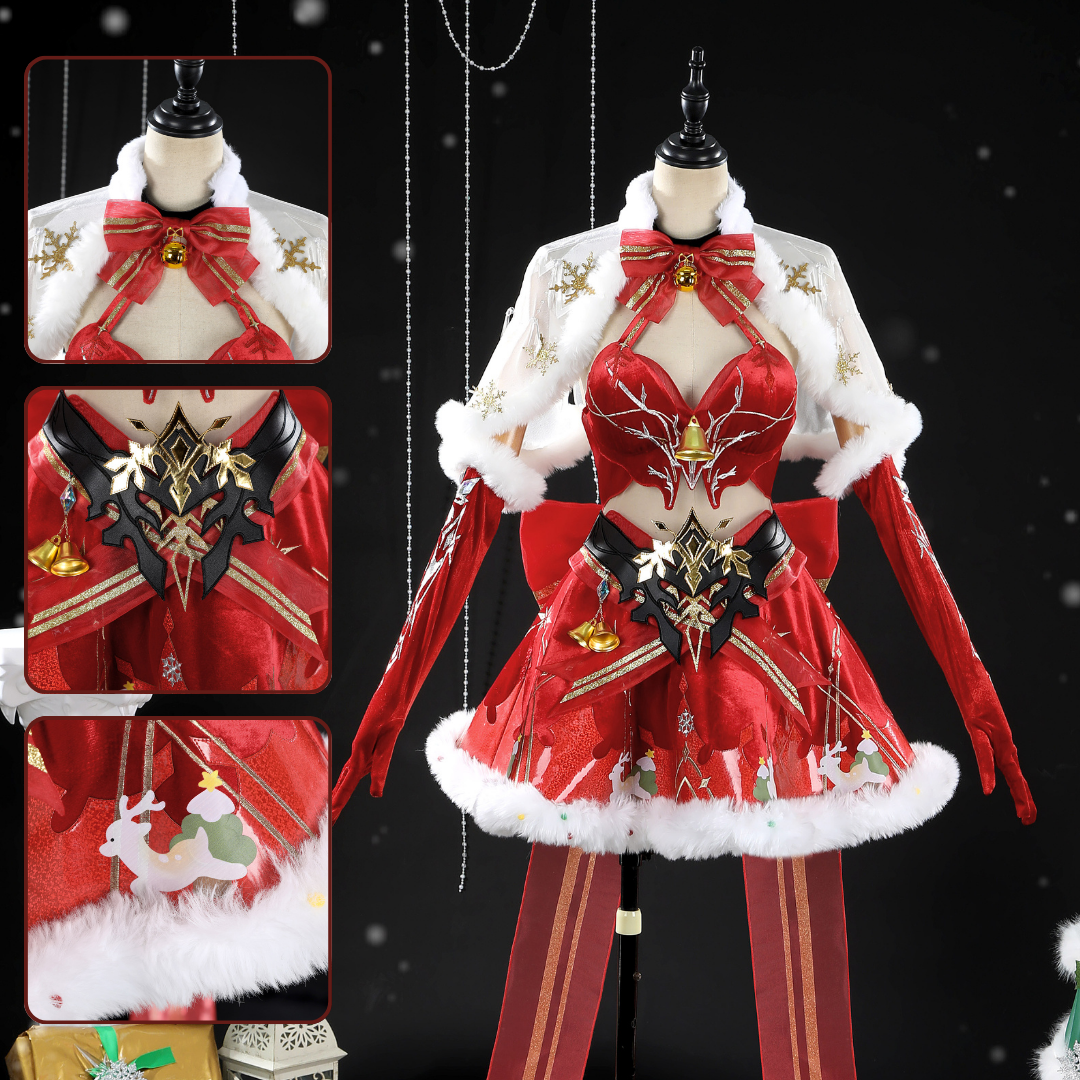 OROCOSPLAY Christmas Warrior Festive Battle Dress Cosplay Costume