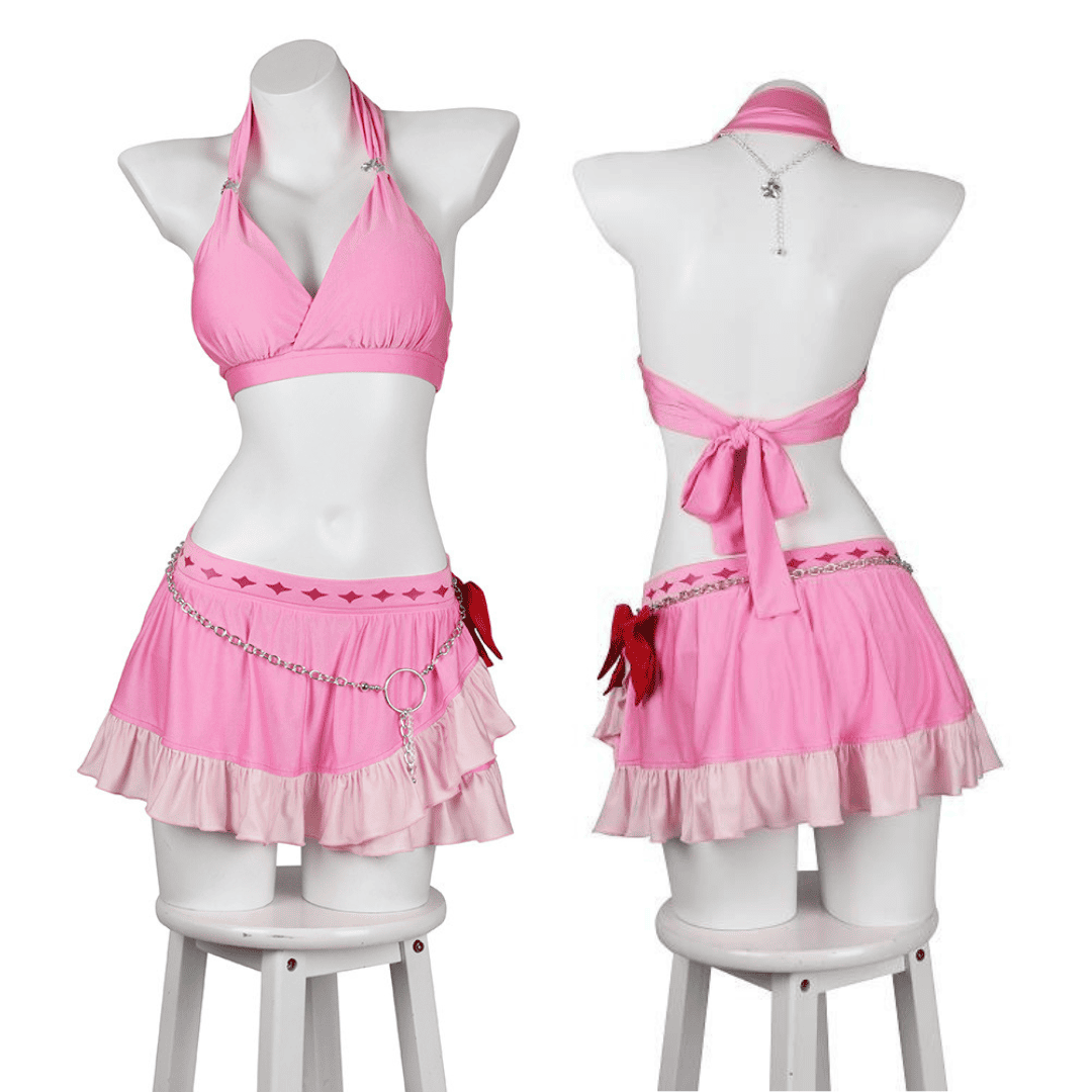 OROCOSPLAY Fantasy Swimsuit White Pink Cosplay Costume - FF7