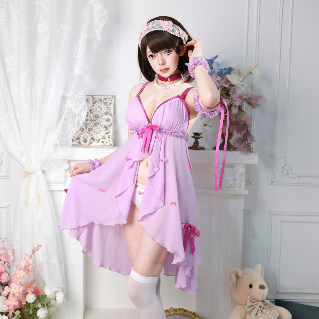 OROCOSPLAY Kato Megumi Pink Pyjamas Dress Cosplay Costume - Saekano