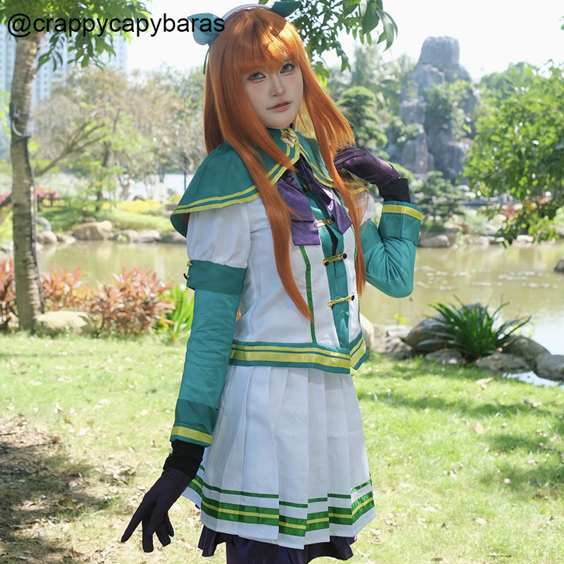 Vintage Skirt Silence Suzuka Uniform - Uma Musume Pretty Derby Cosplay