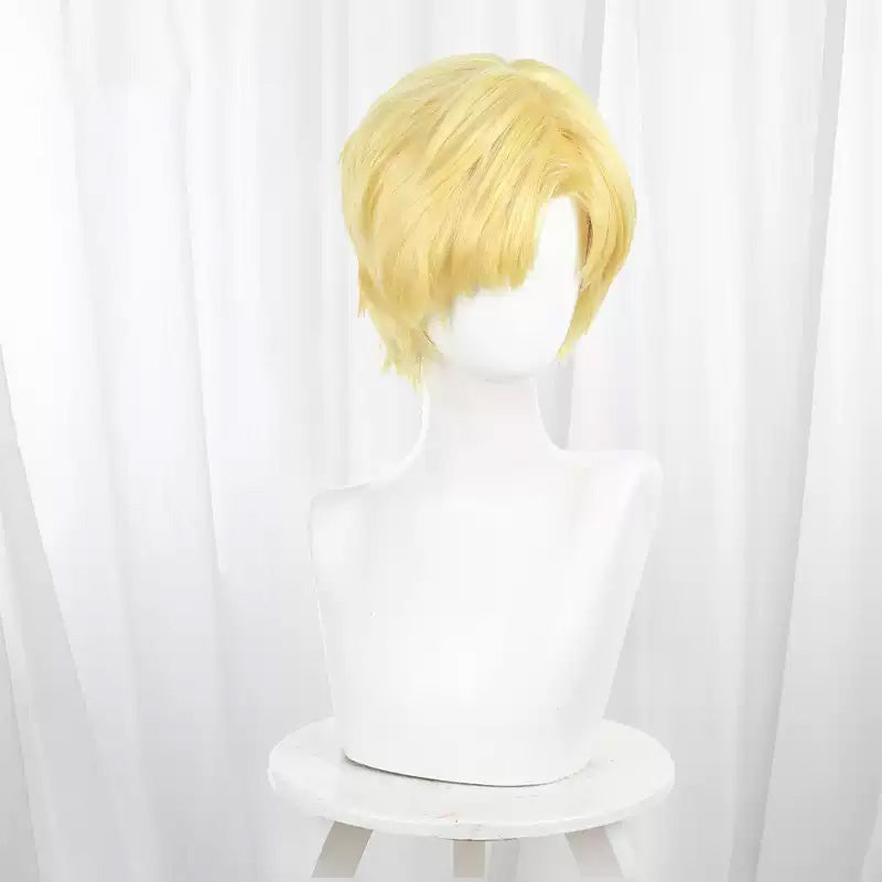 About the Movement of the Earth Rafał Blonde Straight Cosplay Wig - 32cm
