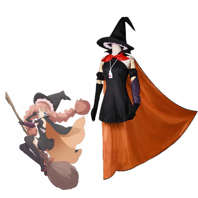 Magical Girl Raising Project Tsubame Murota Witch Cosplay Costume - Top Speed