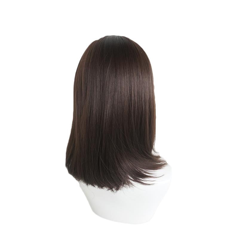 Alita: Battle Angel Alita Short Brown Cosplay Wig - 40cm Straight