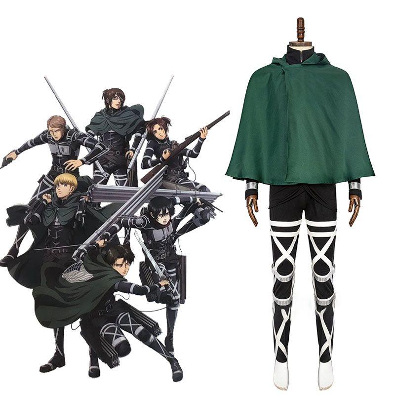 Attack on Titan Eren Scout Regiment Uniform Cosplay Costume - Season 4 Full Set