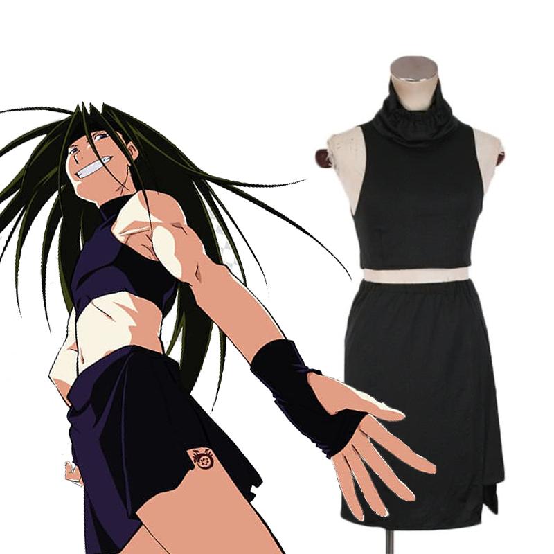 Fullmetal Alchemist Envy Cosplay Costume - Cotton Top & Bottom Set