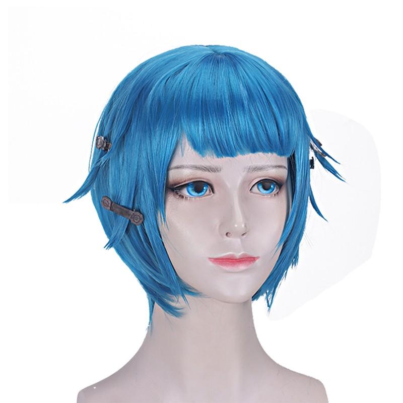 OROCOSPLAY Jinx Children Short Cosplay Wig - LOL Arcane Blue Heat Resistant Fiber