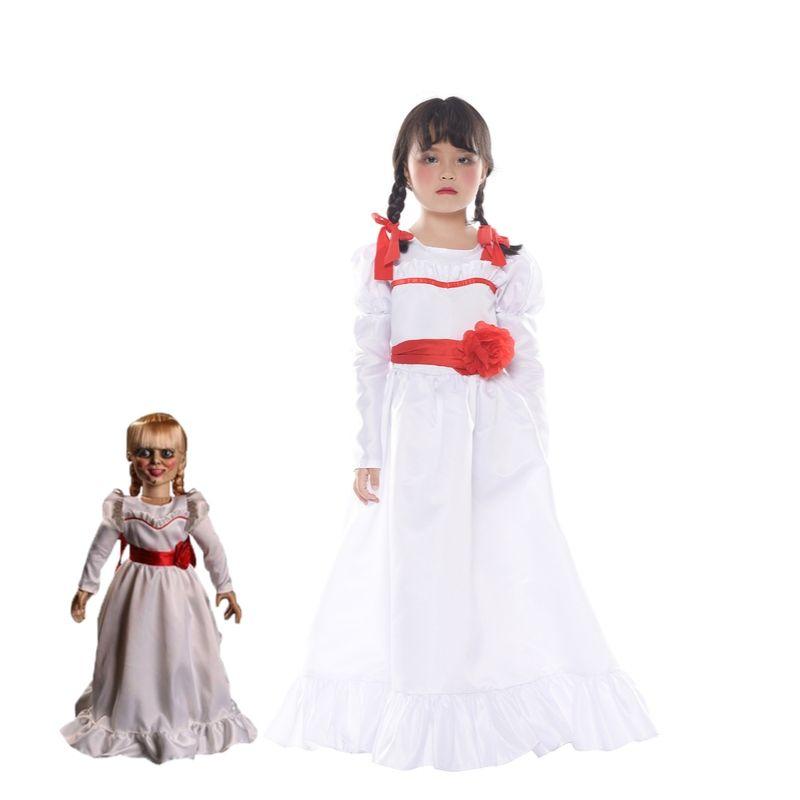 OROCOSPLAY Annabelle Thick Satin Skirt Belt Flower - Movie Halloween