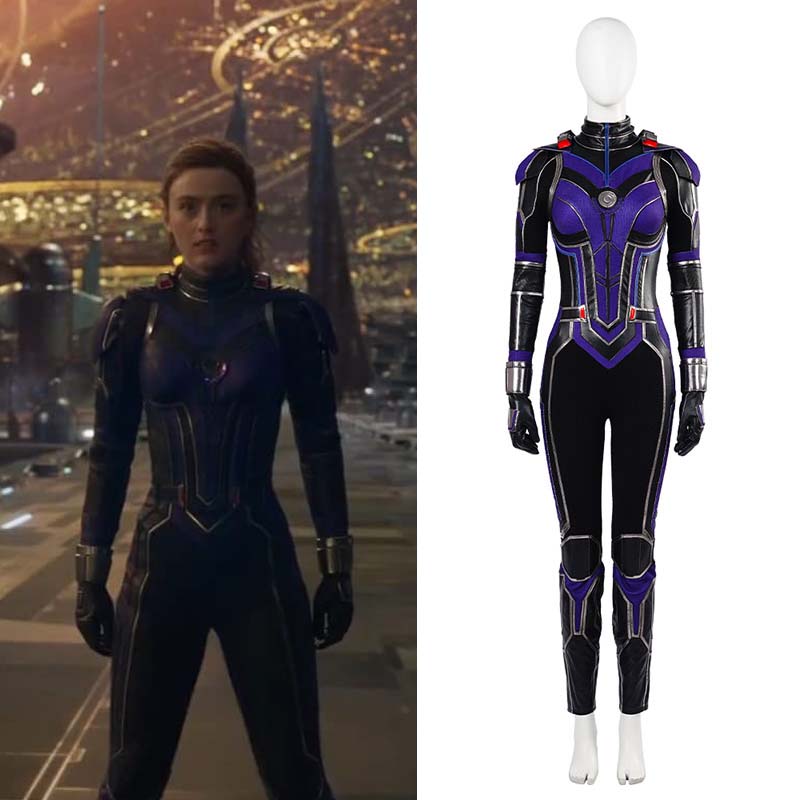 OROCOSPLAY Kang Cosplay Costume - Ant-Man and the Wasp Quantumania PU Leather Jumpsuit