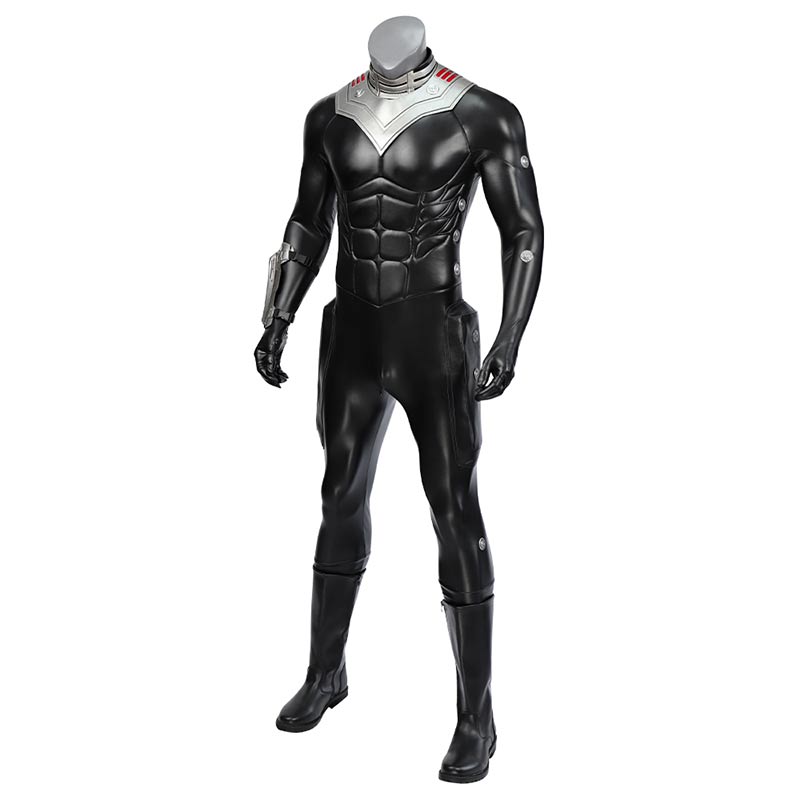 OROCOSPLAY Black Manta Cosplay Costume - Aquaman and the Lost Kingdom PU Leather Jumpsuit